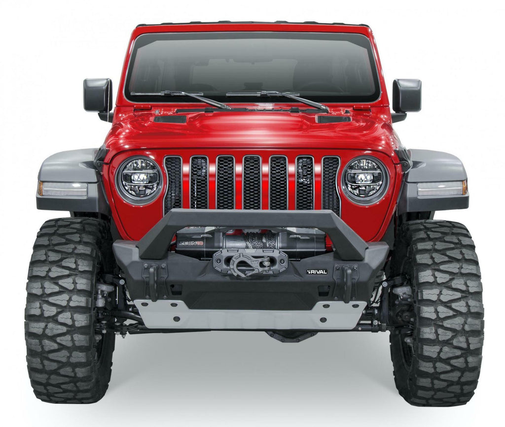 Rival 4x4 Stubby Front Bumper For 2007-2022 Wrangler JK JL | 2020-2022 Gladiator JT