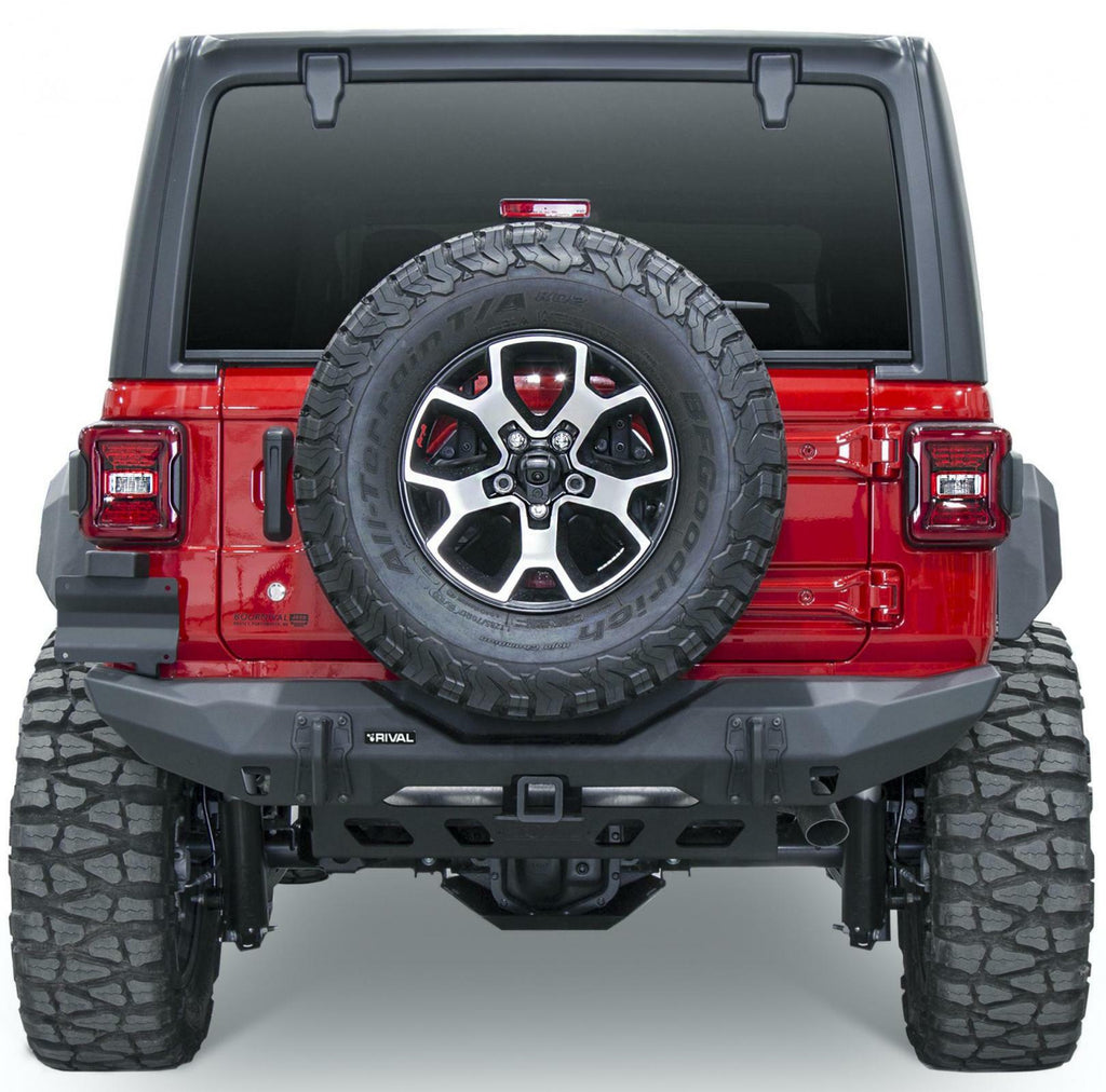 Rival 4x4 Stubby Aluminum Rear Bumper For 2018-2022 Wrangler JL