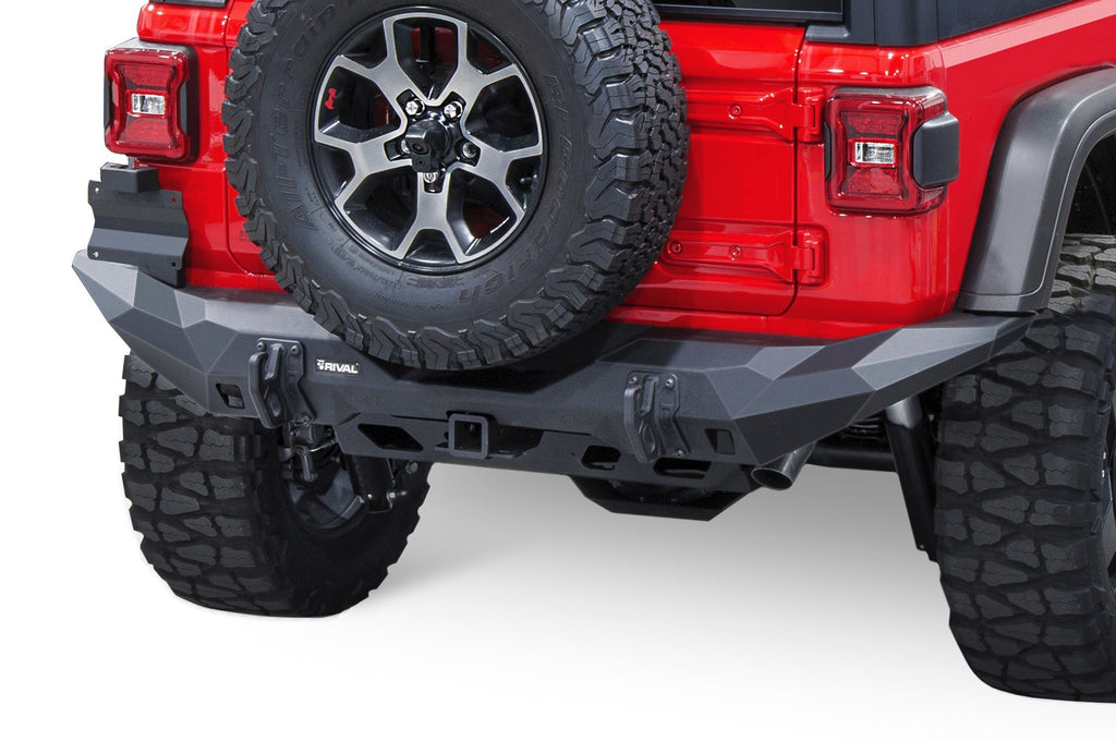 Rival 4x4 Full-Width Aluminum Rear Bumper For 2018-2022 Wrangler JL