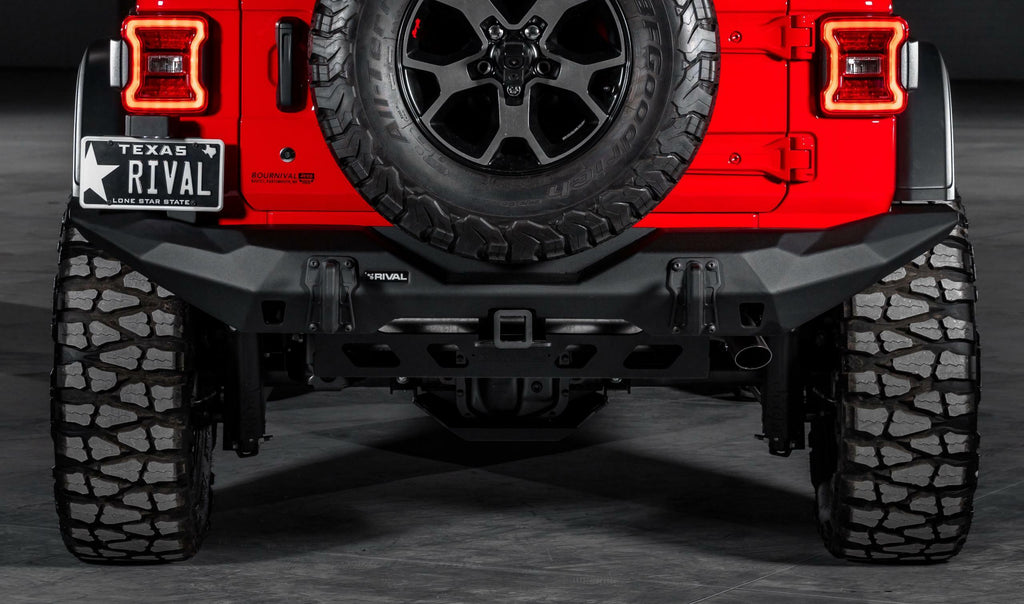 Rival 4x4 Full-Width Aluminum Rear Bumper For 2018-2022 Wrangler JL