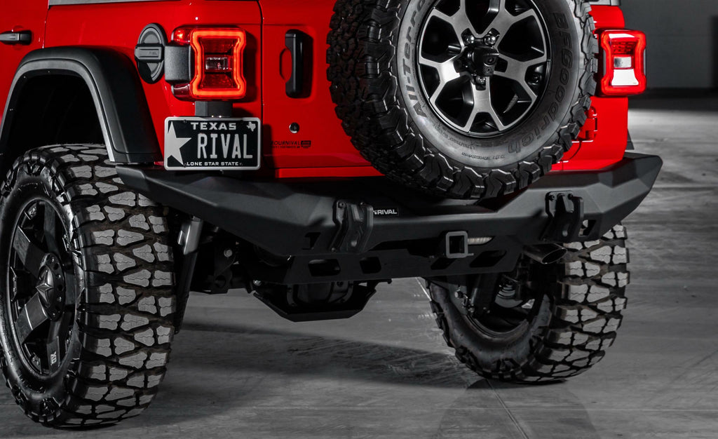 Rival 4x4 Full-Width Aluminum Rear Bumper For 2018-2022 Wrangler JL