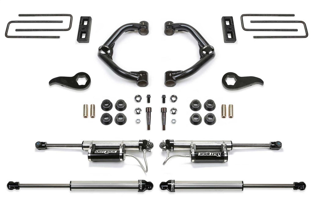 Fabtech K1182DL Uniball UCA Lift System w/Shocks