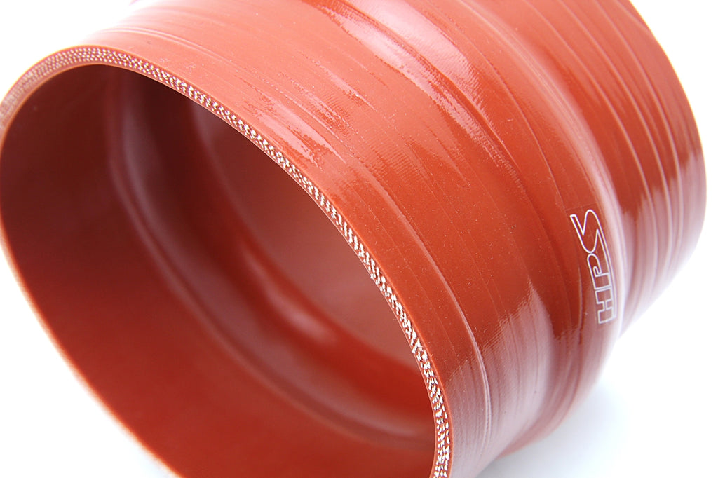 HPS SHC-450-L4-HOT 4-1/2" ID 4" 4-ply Aramid Orange Silicone Hump Coupler Hose