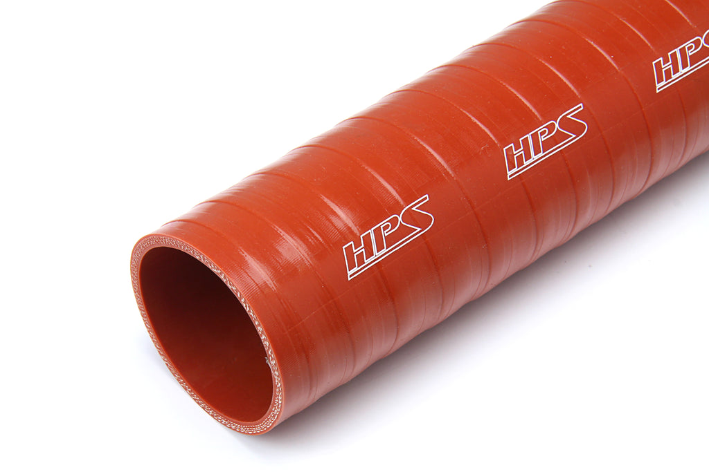 HPS ST-3F-300-HOT 3" ID 3 Feet 4-ply Orange Silicone Coolant Tube Hose